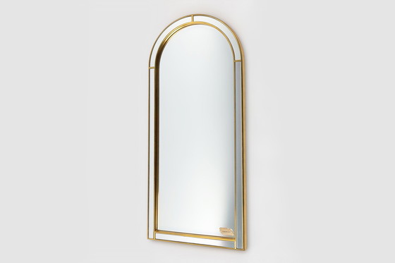 Image 1 of Large Facet Cut Mirror with Gilded Frame by Deknudt, 1960s