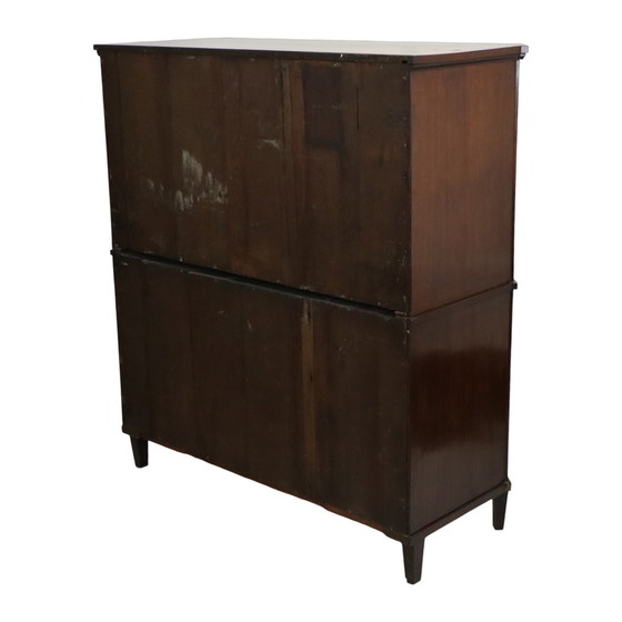 Image 1 of Drawer Cabinet Chiffonnière Flamed Mahogany