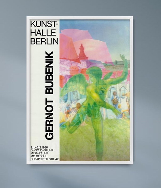 Bubenik Gernot - Original exhibition poster 1986 poster