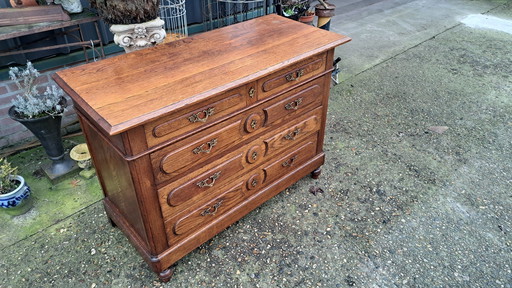 Antique Oak Chest of Drawers, Dresser, Dresser Dim. 120 X 52Cm And 89Cm High.