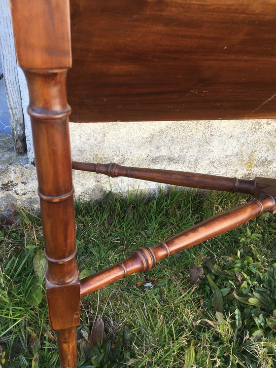 Image 1 of Portariviste d'albergo in mogano d'epoca