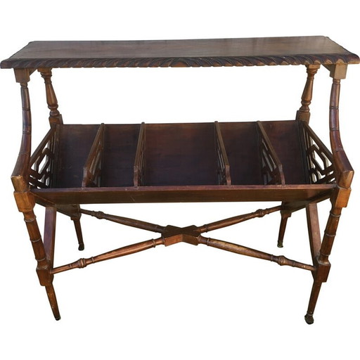 Portariviste d'albergo in mogano d'epoca