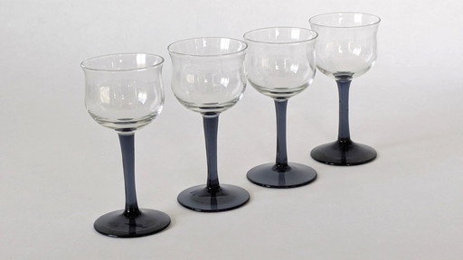 4 Liqueur Glasses Designed By Andries Copier (1935)