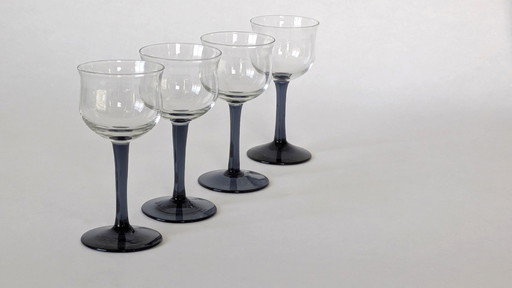 4 Liqueur Glasses Designed By Andries Copier (1935)