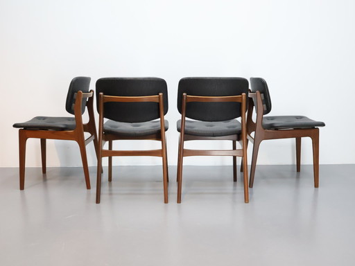 Set di 4 sedie vintage in teak