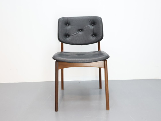 Image 1 of Ensemble de 4 chaises vintage en teck