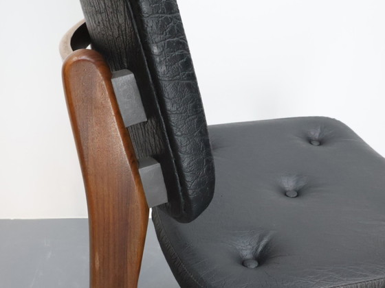 Image 1 of Ensemble de 4 chaises vintage en teck