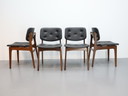 Set of 4 vintage chairs teak