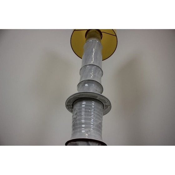 Image 1 of Vintage floor lamp in parchment paper, Czechoslovakia 1970