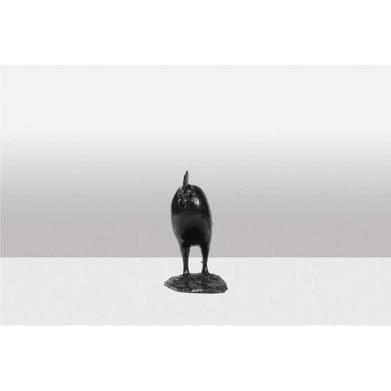 Image 1 of Vintage bronze “Sleeping Rooster” sculpture by François Pompon for Fonderie Valsuani, 2006