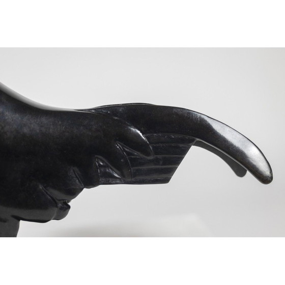 Image 1 of Vintage bronze “Sleeping Rooster” sculpture by François Pompon for Fonderie Valsuani, 2006