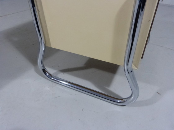 Image 1 of Tube Frame Nightstands/Bed Tables 1950'S