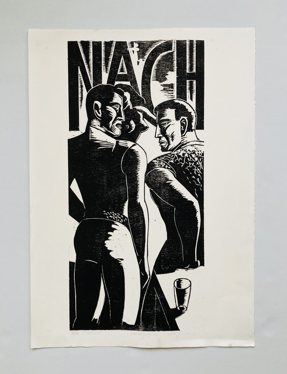 Image 1 of Leon Janssen - Woodprint - 1991