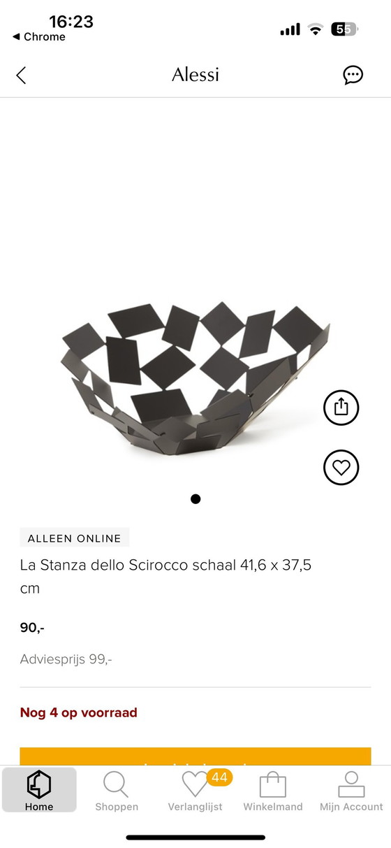 Image 1 of Alessi La Stanza Dello Scorocco Fruit Bowl