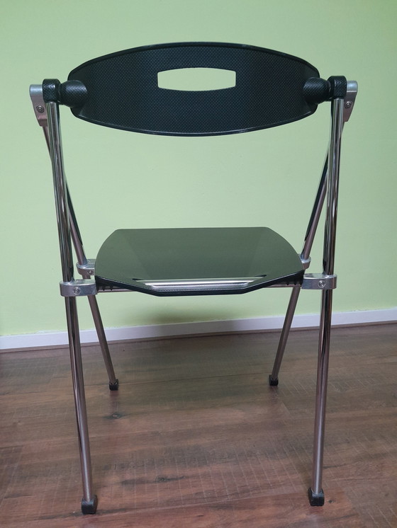 Image 1 of 6x Ouverture folding chairs Enrico Cioncada Sitland black