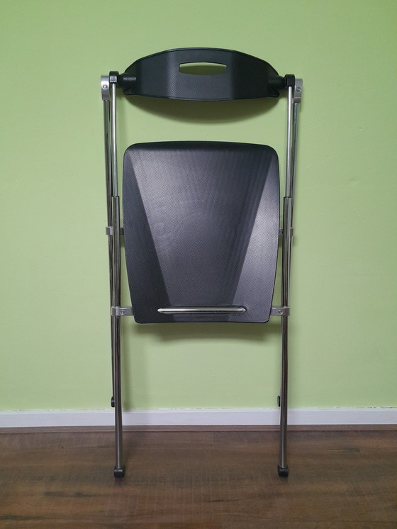 Image 1 of 6x Ouverture folding chairs Enrico Cioncada Sitland black