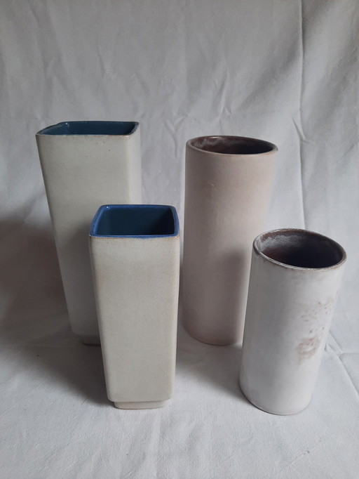 2x2 vases Strehla East Gemany