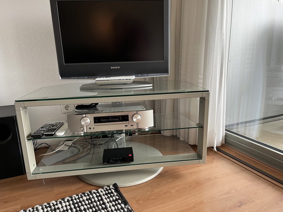 Image 1 of Swivel Glass TV Furniture