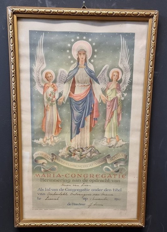 Image 1 of 1163 Vintage List Mary Congregation Brocante Holy Mary