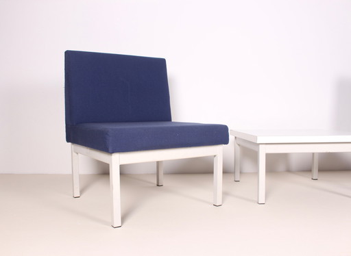 2x Postmodern armchairs Belgian design 1980s