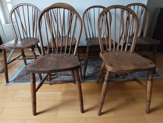 Image 1 of 6x Windsor chairs