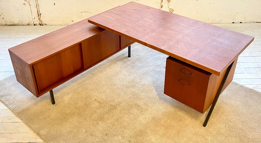 Desk-sideboard combination by Hans Könecke for TECTA-Möbel, 1960, germany, bauhaus