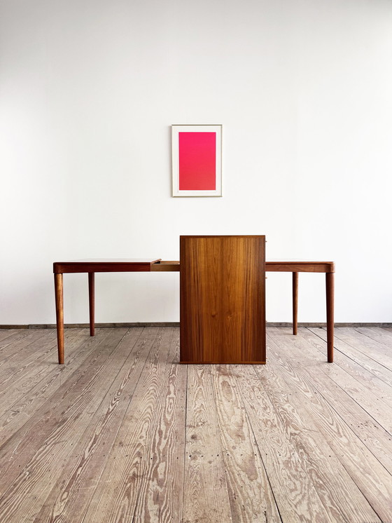 Image 1 of Mid-Century Modern Danish Dining Table in Teak by H.W. Klein for Bramin, Extendable, 1960