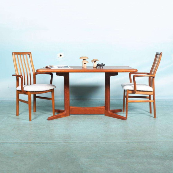 Image 1 of Danish design refurbished dining table, sixties teak dining