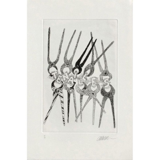 Image 1 of Acquaforte vintage "Tenailles" di Fermandez Arman, 1994