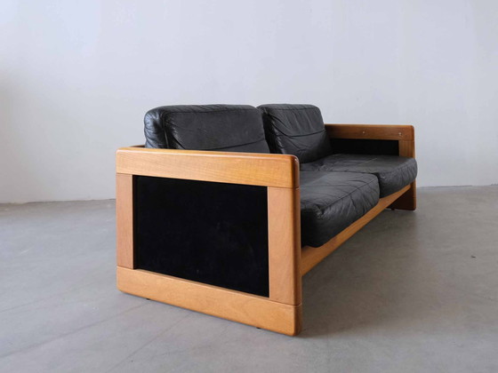 Image 1 of Danish Teak Sofa 3-Seater Mid - Century