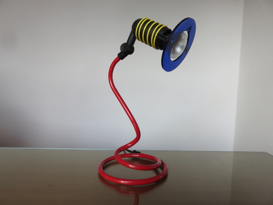 Image 1 of Lampe Spirale Couleurs Primaires, 1980, Memphis style