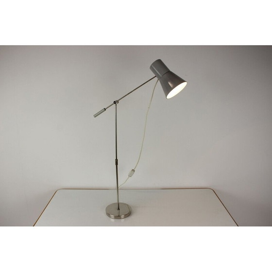 Image 1 of Vintage table lamp in lacquered metal and chrome with adjustable height, Czechoslovakia 1960