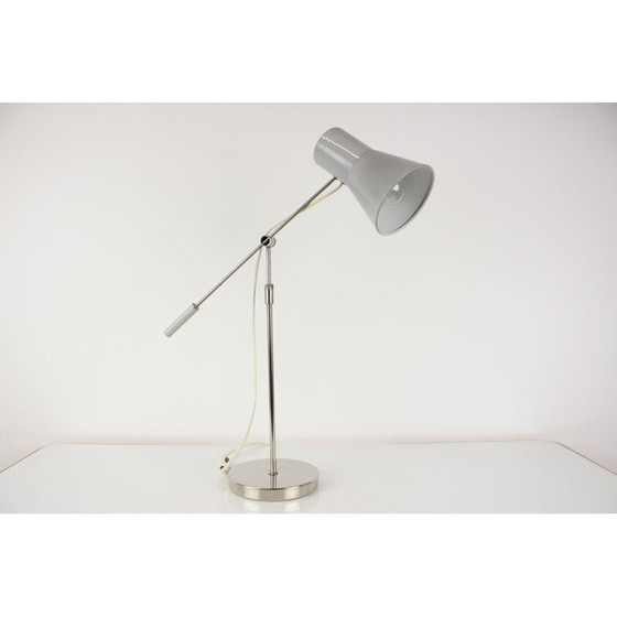 Image 1 of Vintage table lamp in lacquered metal and chrome with adjustable height, Czechoslovakia 1960