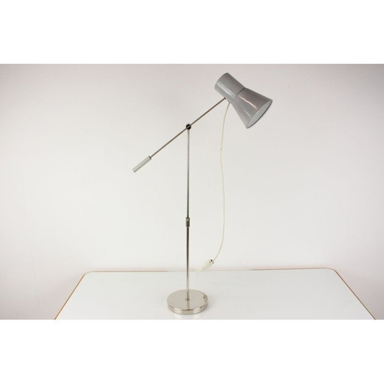 Image 1 of Vintage table lamp in lacquered metal and chrome with adjustable height, Czechoslovakia 1960