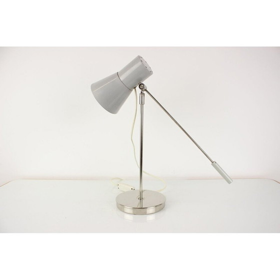 Image 1 of Vintage table lamp in lacquered metal and chrome with adjustable height, Czechoslovakia 1960