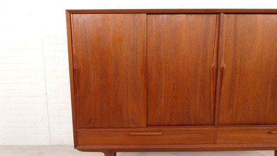 Image 1 of Vintage Cabinet | Danish Design | Sliding Doors | Gunni Omann | 180 Cm