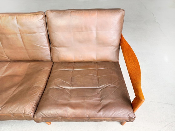 Image 1 of Mid - Century 3-seater sofa Niels Eilersen Illum Wikkelsø Couch Teak