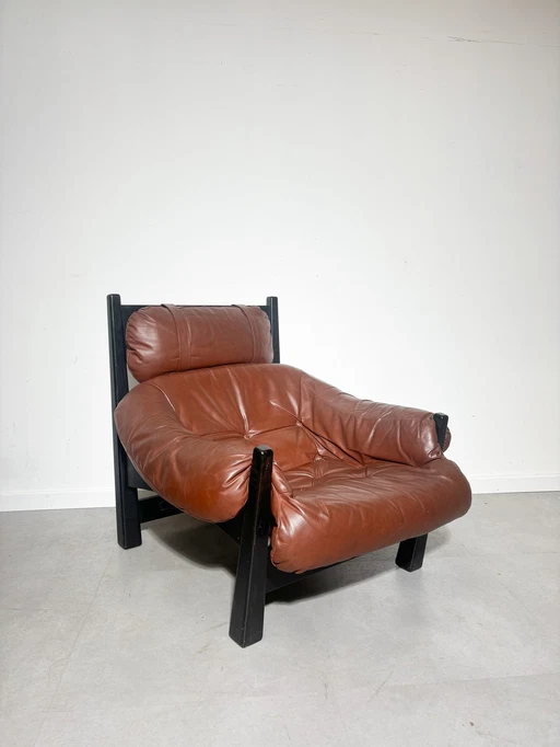 Brutalist “Percival” Loungechair By Gerard Van Den Berg For Mantis