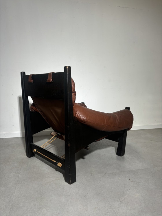 Image 1 of Brutalist “Percival” Loungechair By Gerard Van Den Berg For Mantis