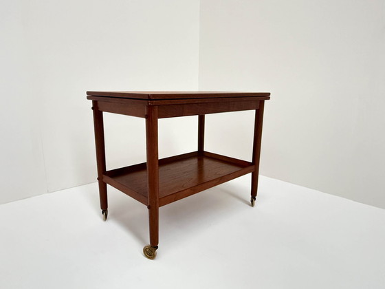 Image 1 of Carrello di servizio, P. Jeppesen Møbelfabrik, anni '60