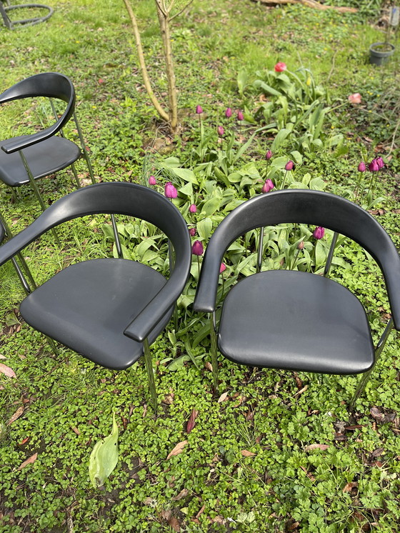 Image 1 of 6 X Fasem P40 Italian design chairs, by Vegni & Gualtierotti