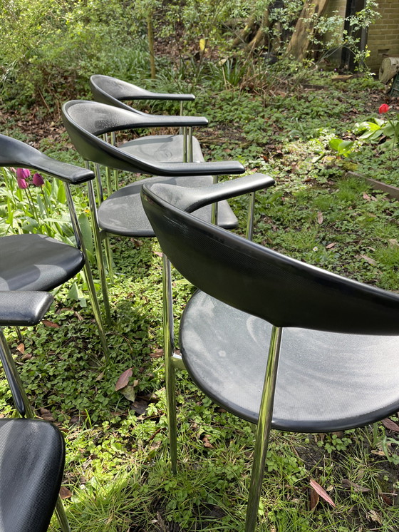 Image 1 of 6 X Fasem P40 Italian design chairs, by Vegni & Gualtierotti