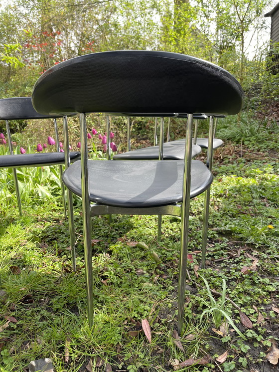 Image 1 of 6 X Fasem P40 Italian design chairs, by Vegni & Gualtierotti