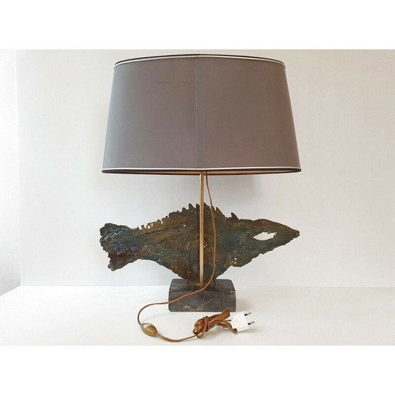 Image 1 of Vintage Brutalist table lamp, 1970