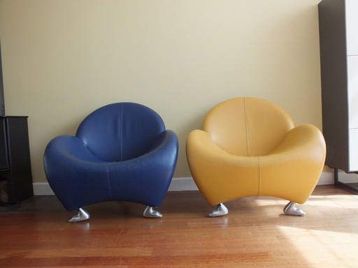 2x Leolux Papageno chairs