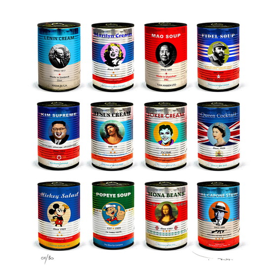 Image 1 of Tehos - Twelve tin cans