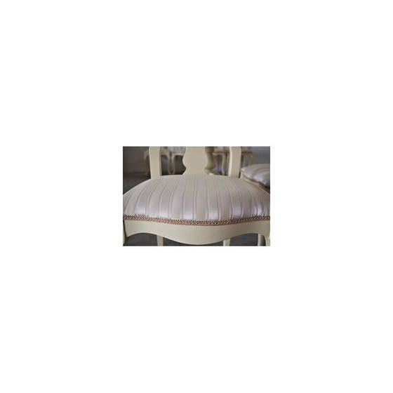 Image 1 of Vintage wood and brass dining set, Italy 1970