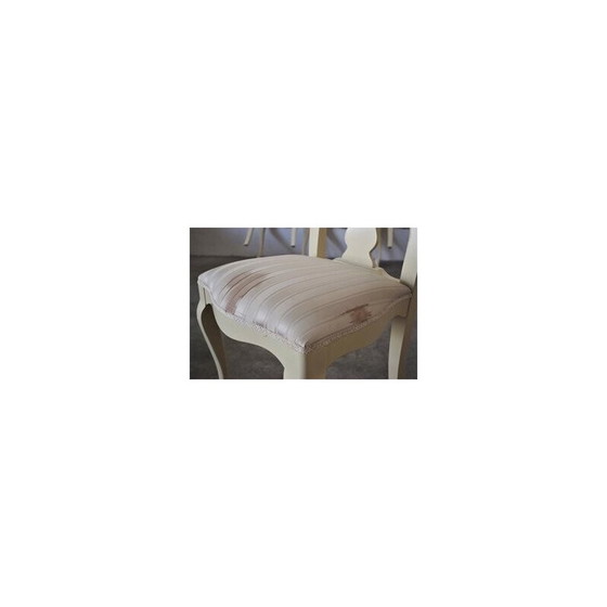 Image 1 of Vintage wood and brass dining set, Italy 1970