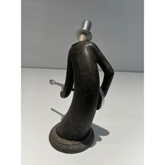 Image 1 of Vintage sculpture representing a guitarist, France 1970