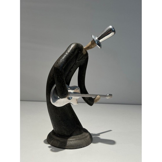 Image 1 of Vintage sculpture representing a guitarist, France 1970